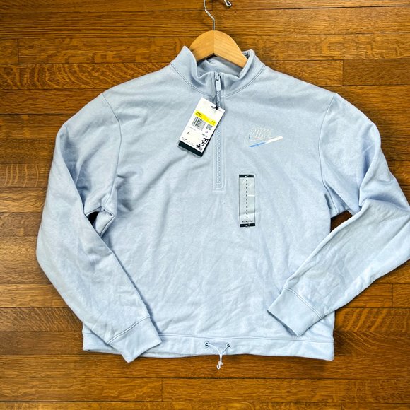 Nike Tops - NWT Nike 1/4 Zip Pullover Sweatshirt with Drawstring at Waist Size Small